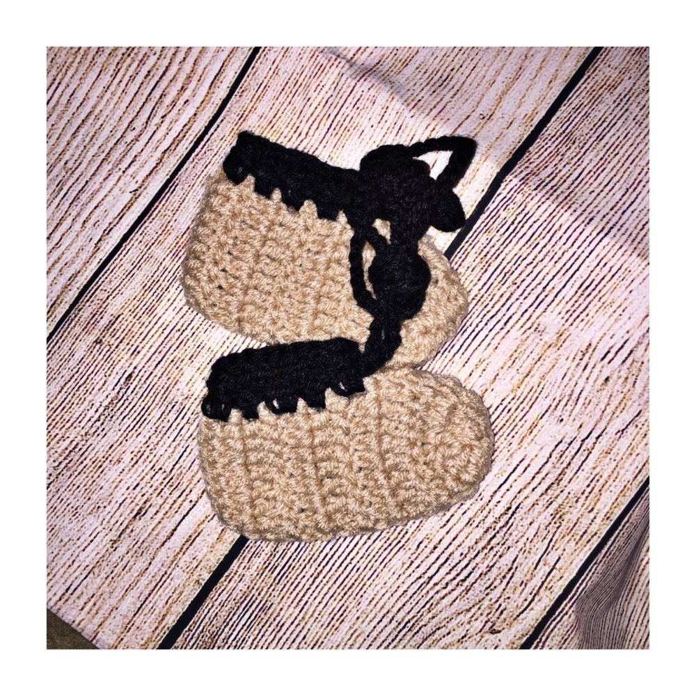Homemade Infant Booties Size 6-12 Months